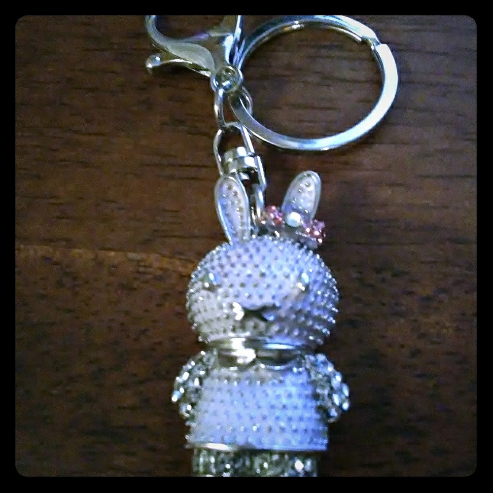Pink Bunny Key Chain